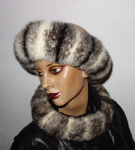 Luxus nerz pelz - stirnband, saga
