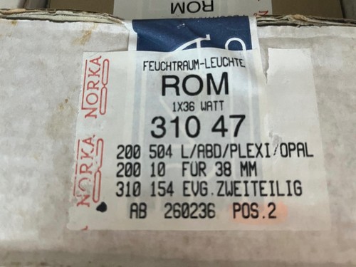 Norka feuchtraumleuchte rom - norka, 1x